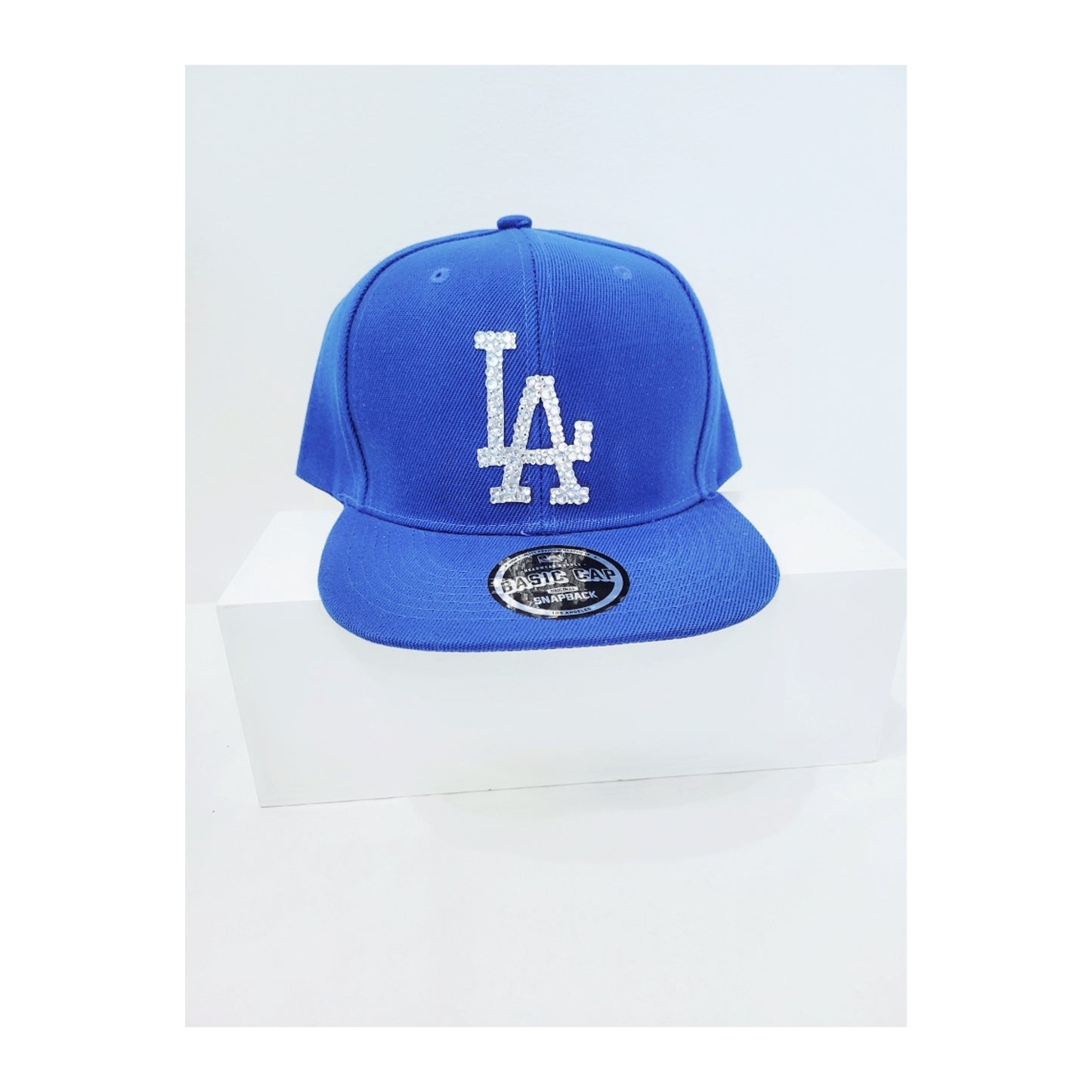 LA cap with bling. (Dodger blue)