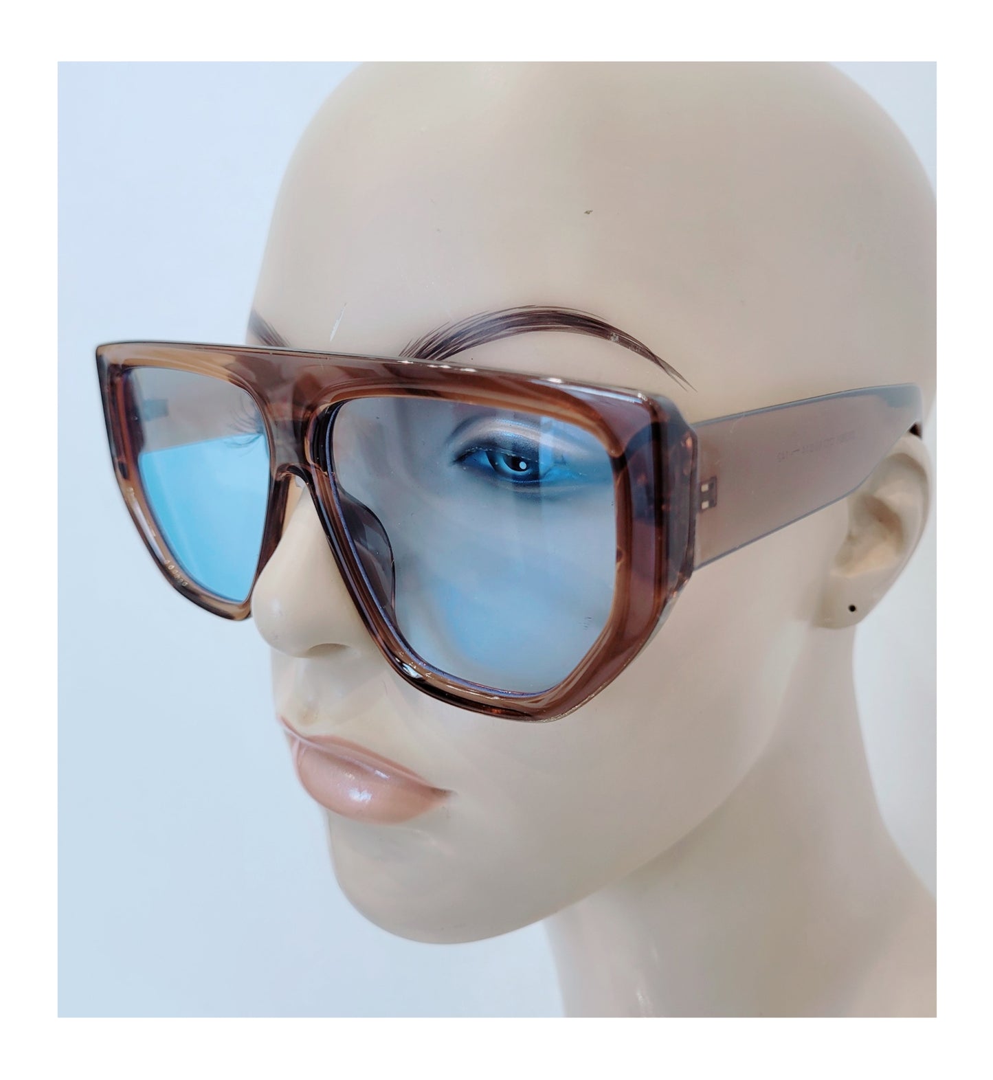 Lil kim frames (brown with blue tint)