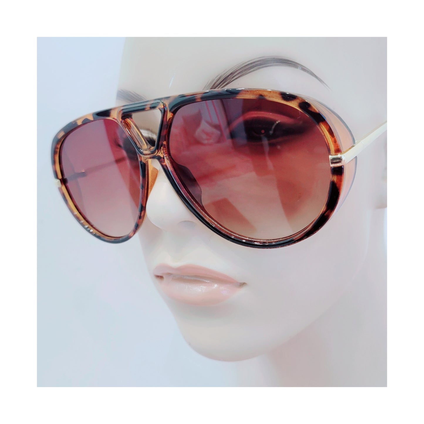 Cal Cal frames (tortoise shell and brown tint