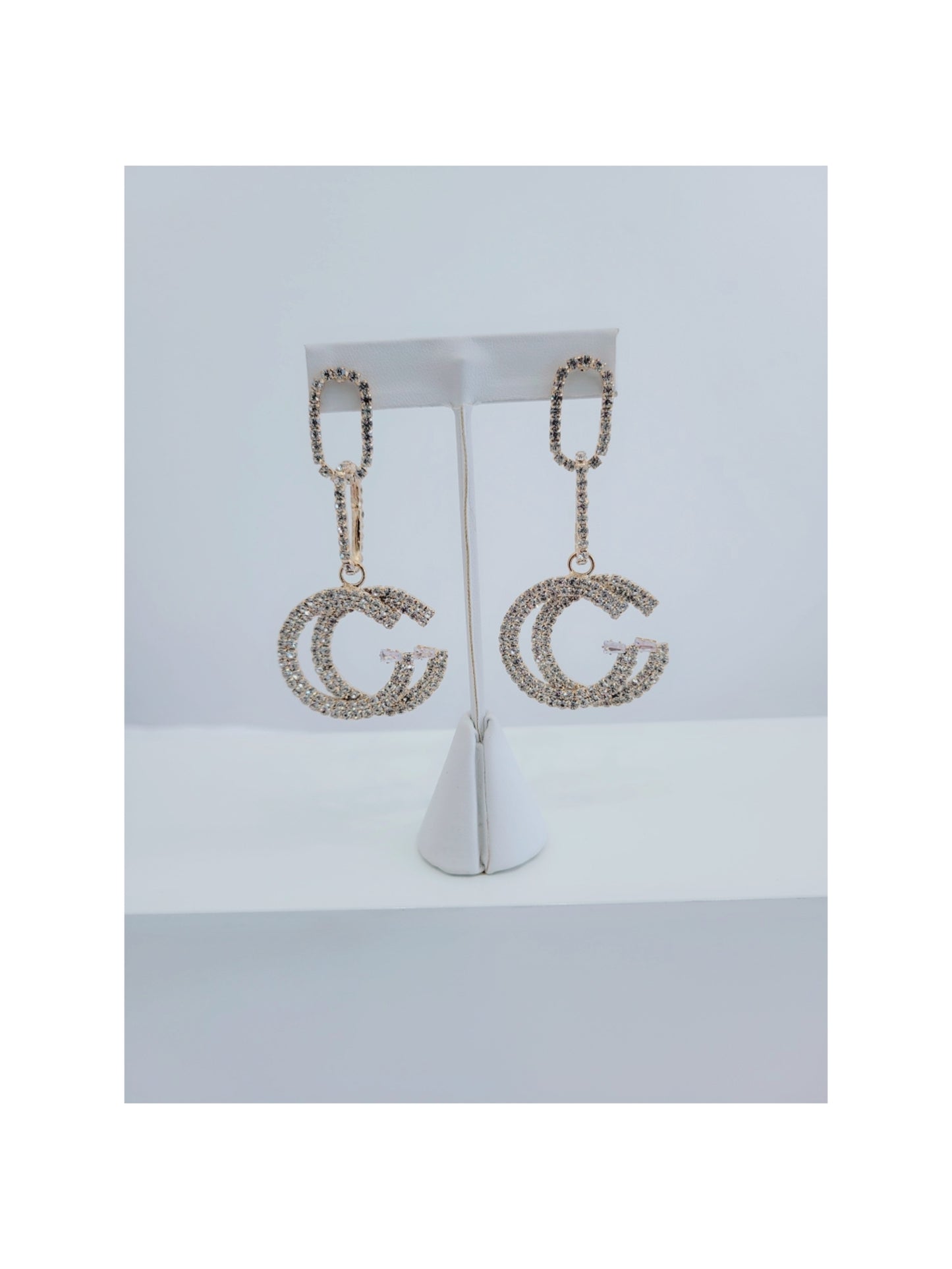 GG earrings bling and Gold