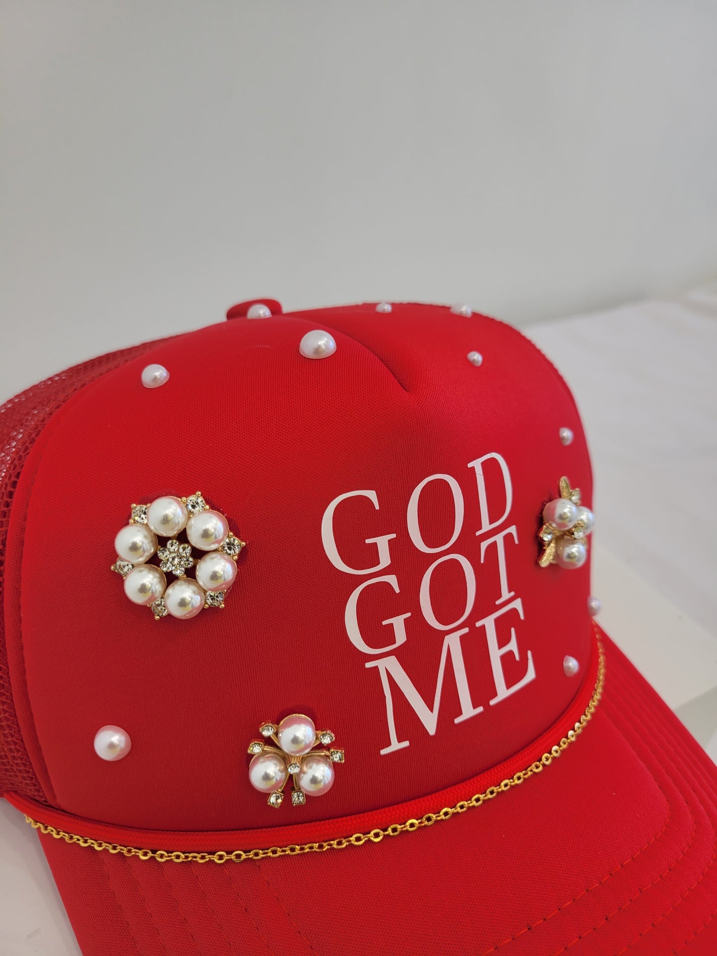 God Got Me Cap (red)