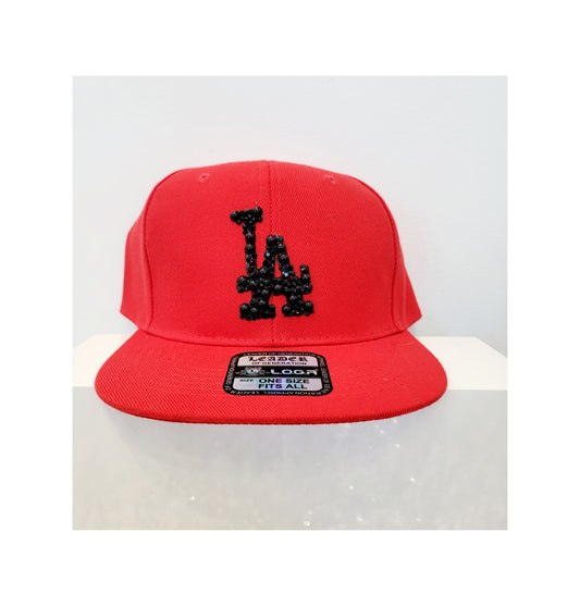 LA Hat Red and grey