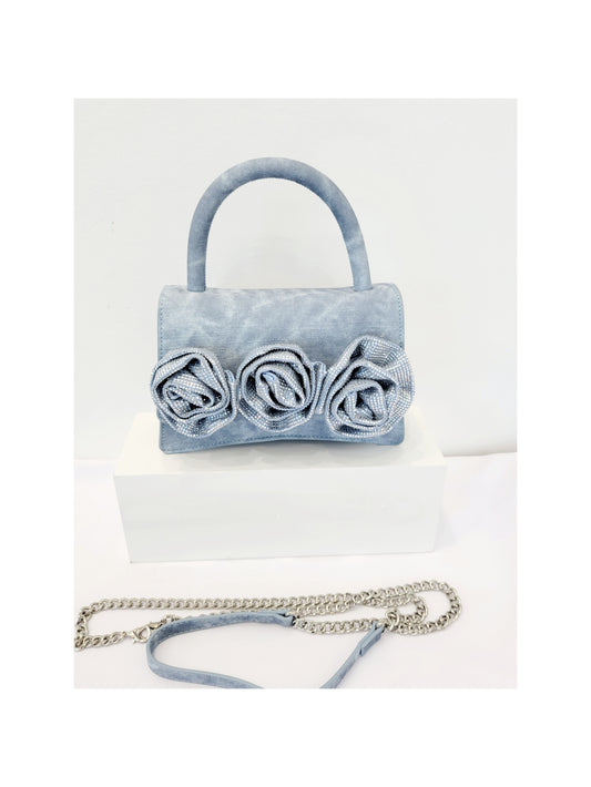 Denim rose bag