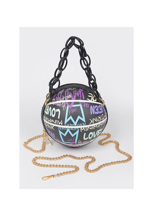 Basket ball graffiti bag