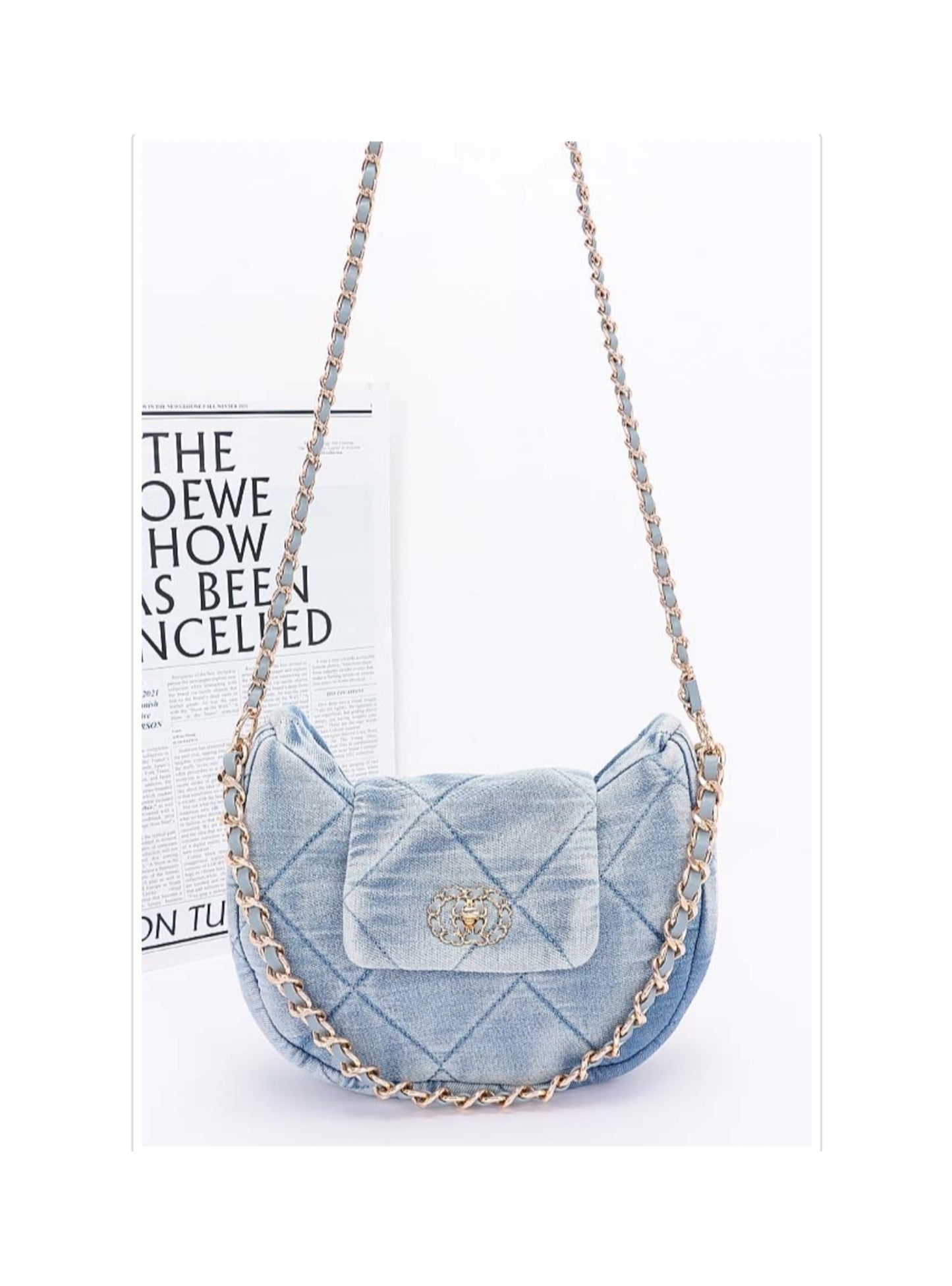 Diana Denim (quilted crossbody bag)