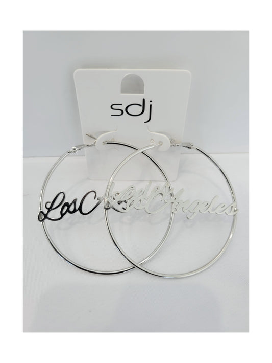 Los Angeles earrings (silver)
