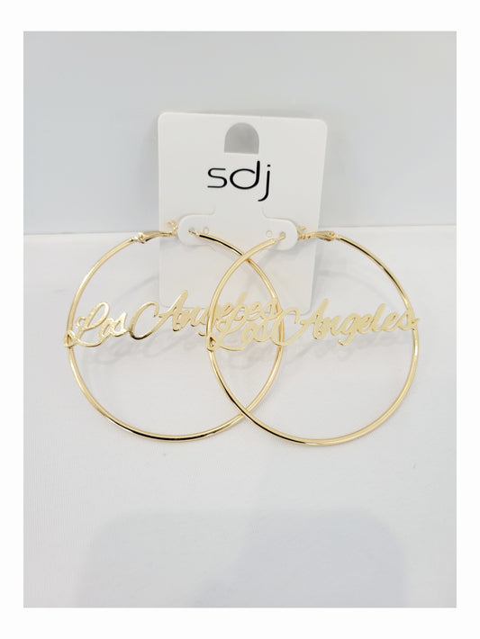 Los Angeles earrings (gold)
