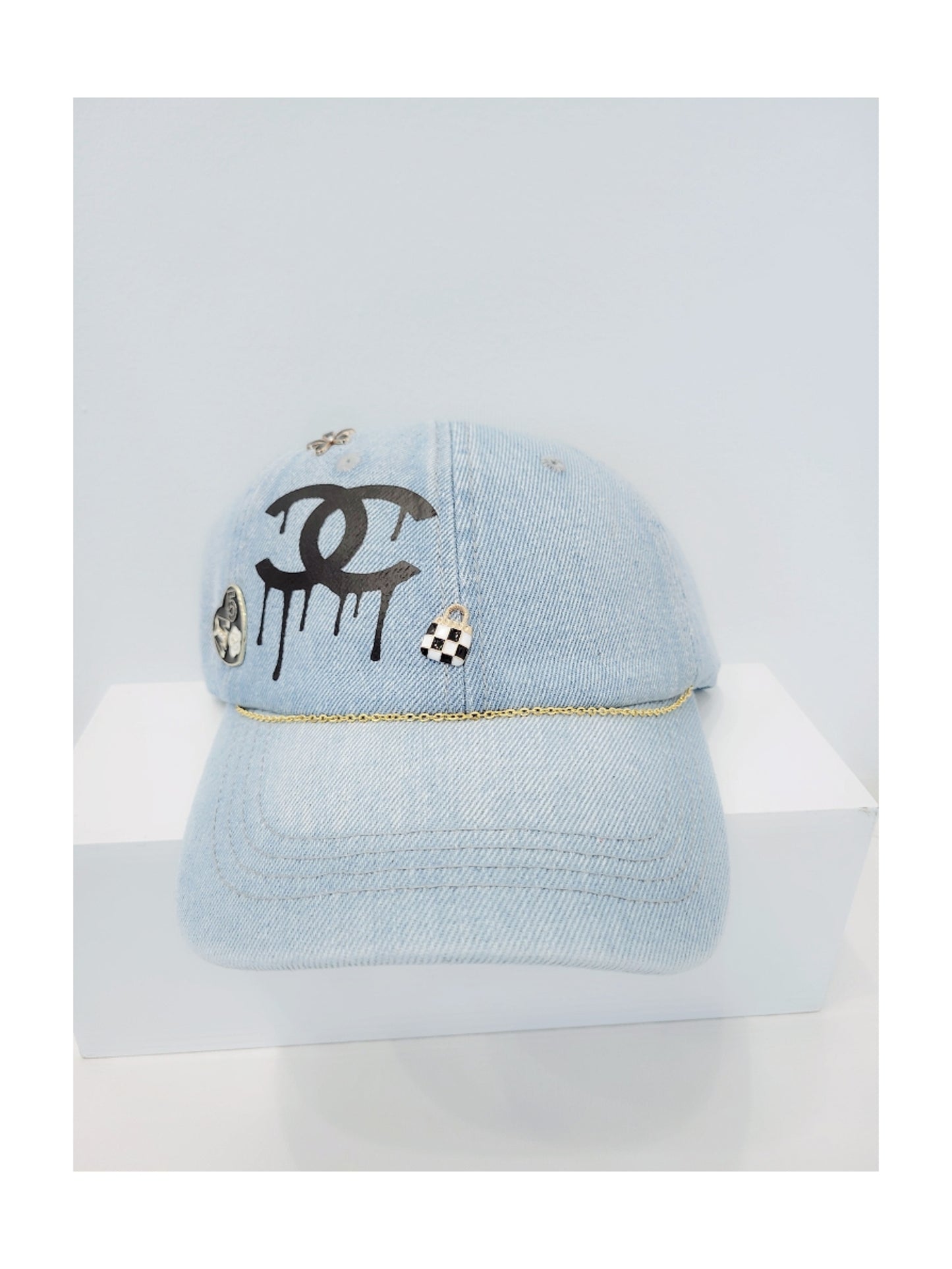 CC drip Cap ( light denim)