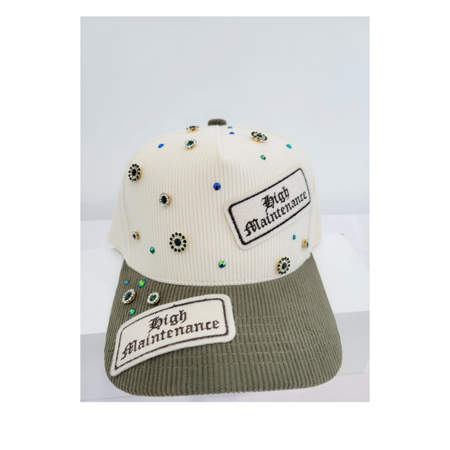 High Maintenance Cap (beige/ olive green)