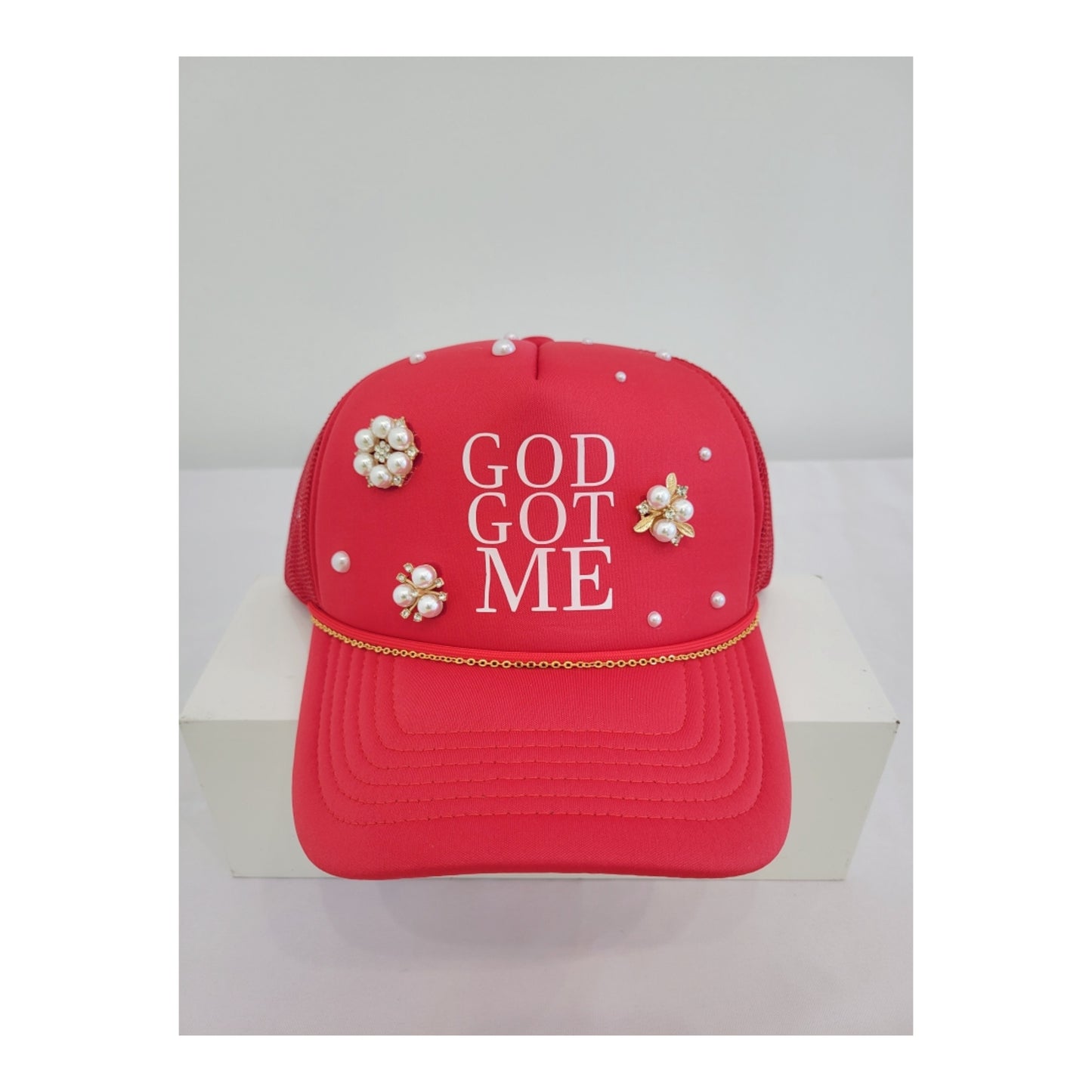 God Got Me Cap (red)
