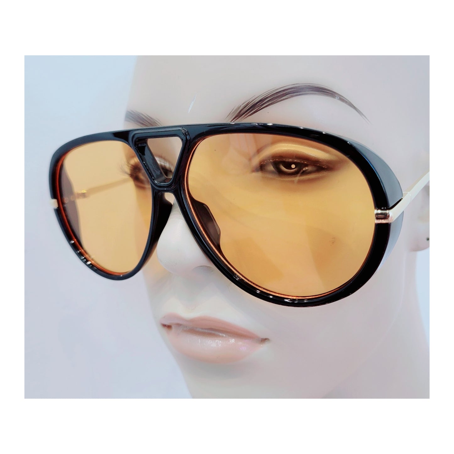 Cal Cal frames ( orange tint)