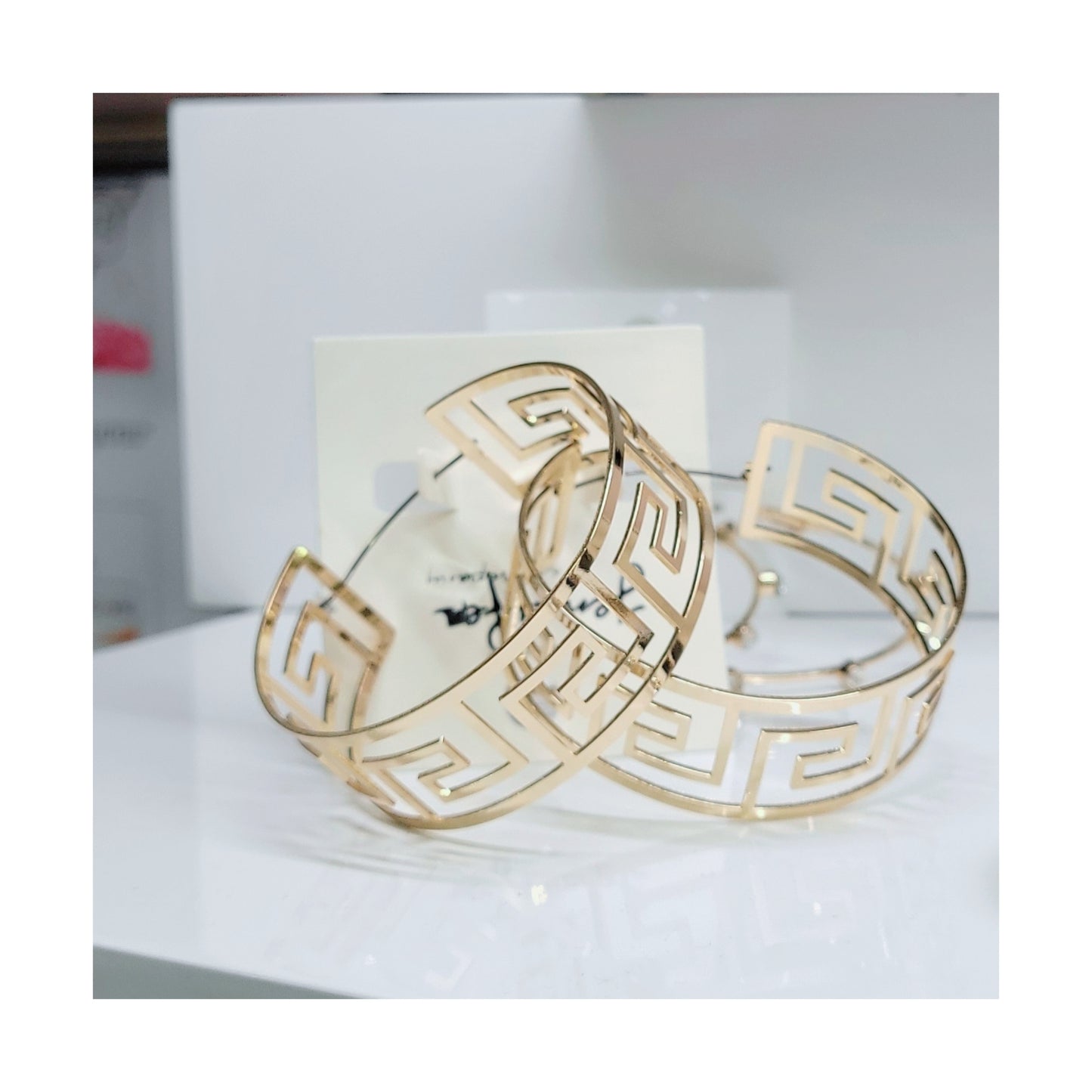 Fendi inspired hoops (gold)