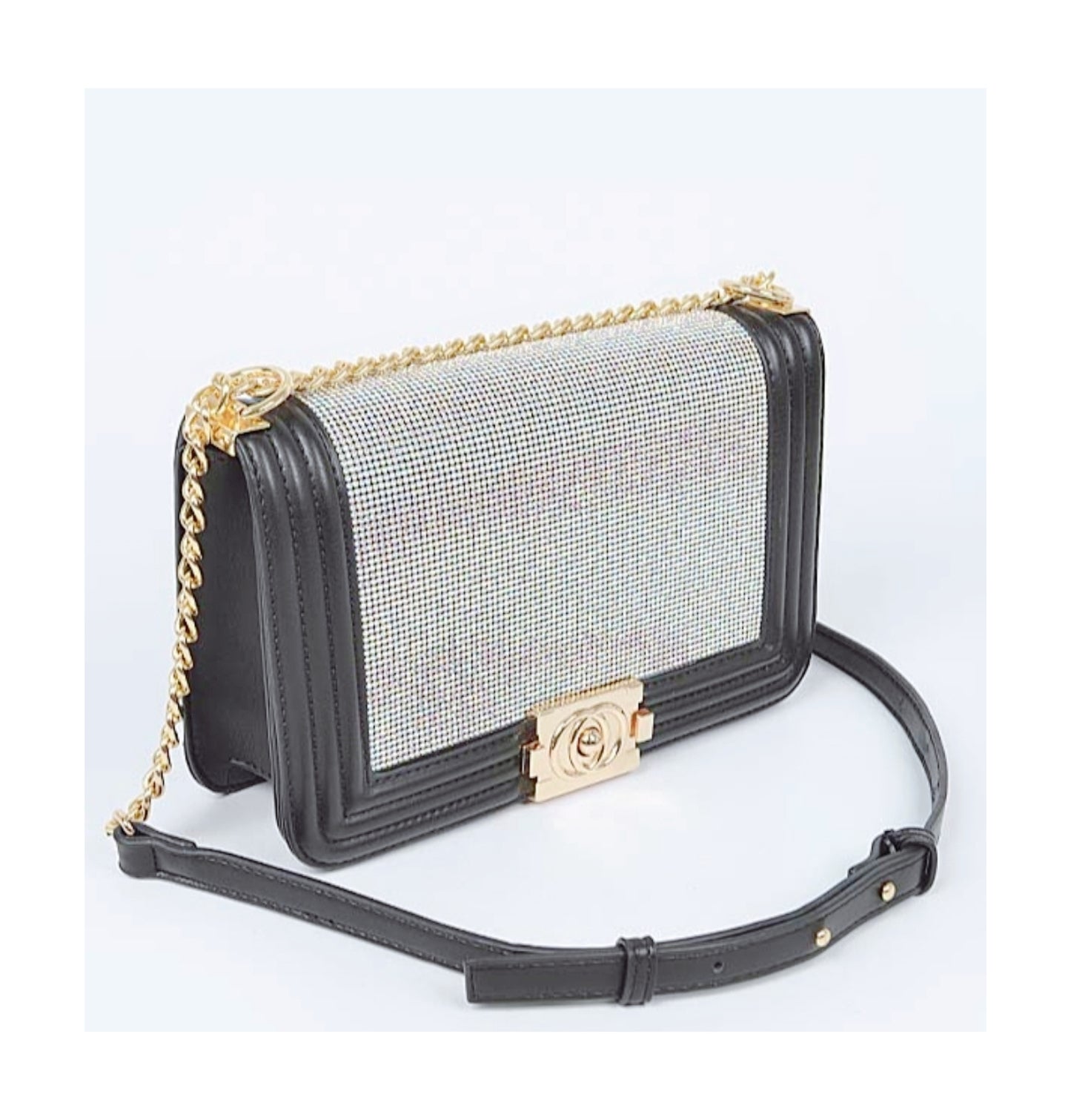 Crystal Bag (black with AB stones