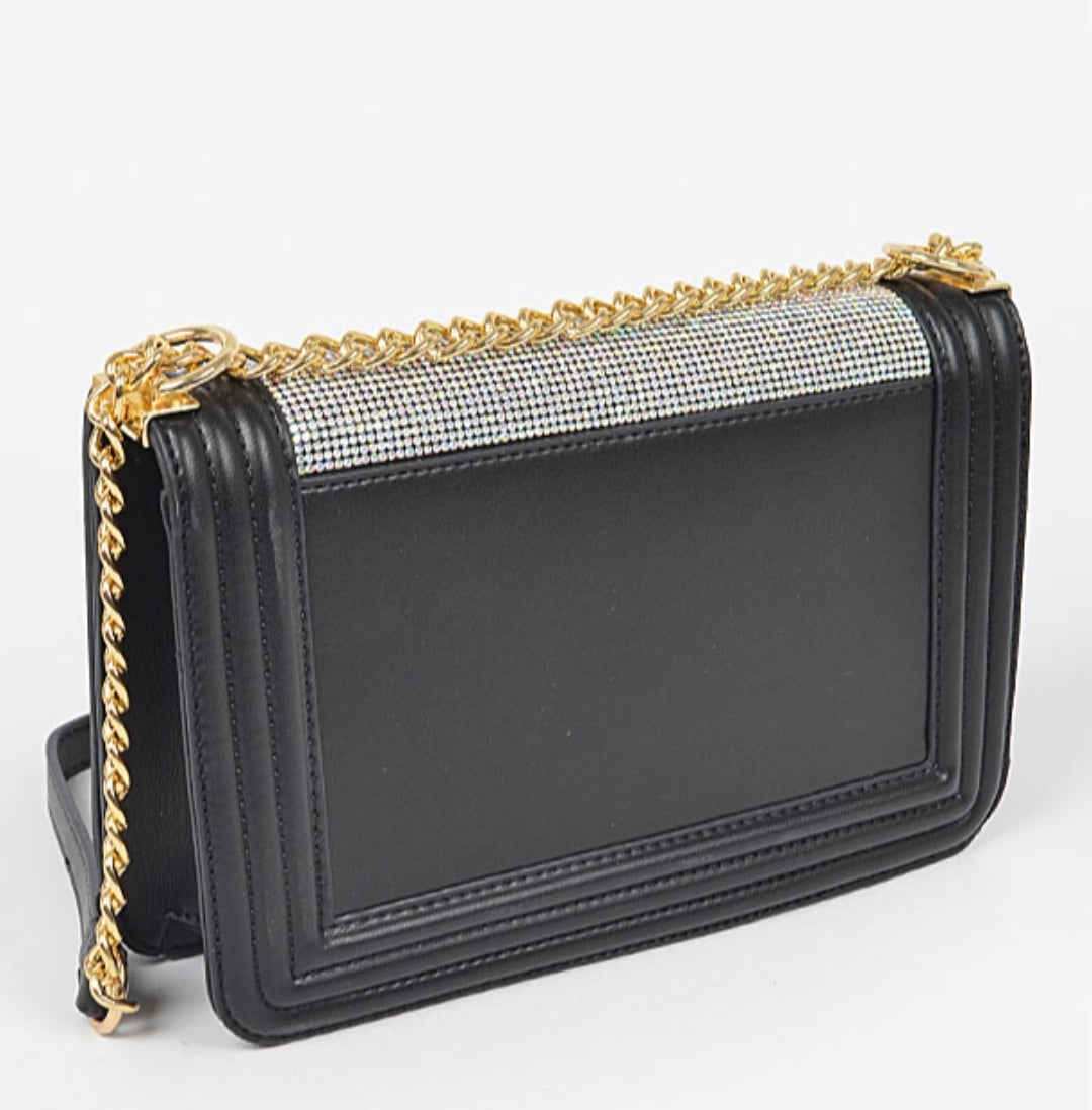 Crystal Bag (black with AB stones