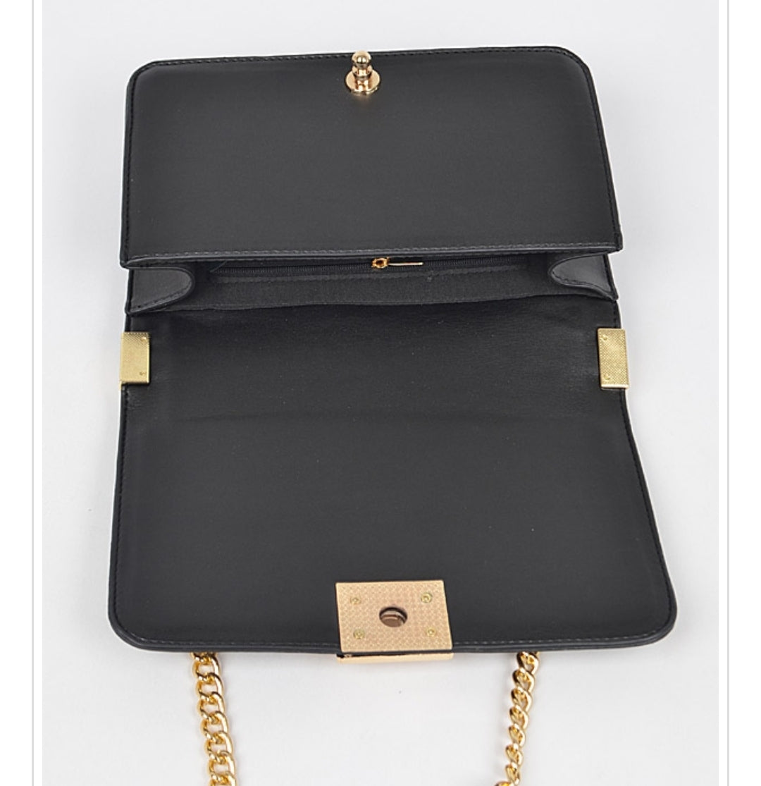 Crystal Bag (black with AB stones
